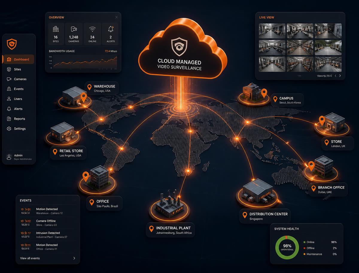 On-premise DW Spectrum recording server and desktop monitoring client